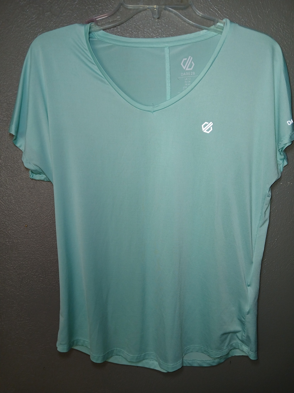 Dare2b Mint Green V-Neck Short Sleeve Active Tee